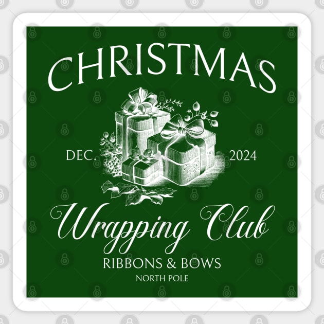 Christmas Wrapping Club Family Christmas Presents Xmas Gifts Sticker by Yesteeyear
